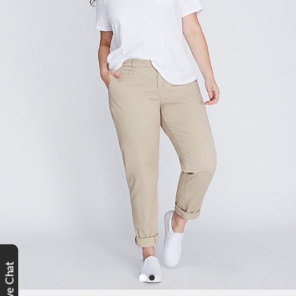 lane bryant khaki pants